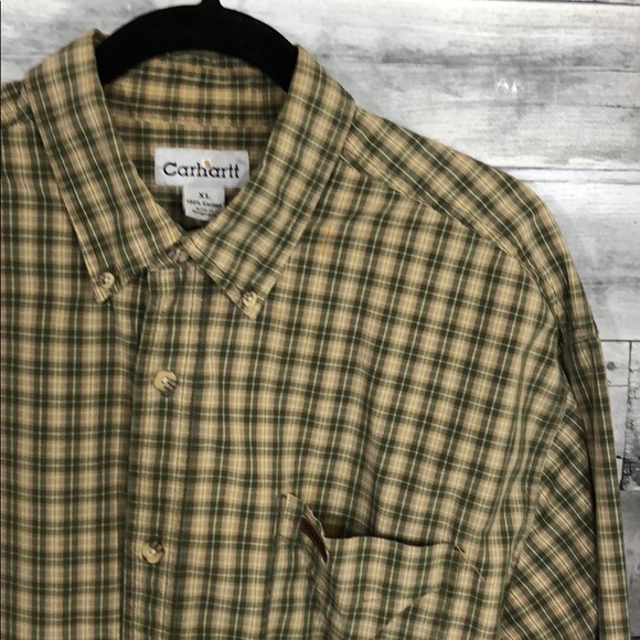 Carhartt Casual Button Down Shirt Cotton XL - Picture 2 of 6